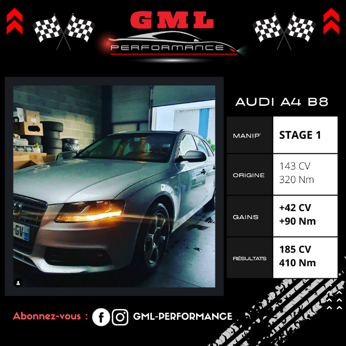 stage 1 stage 2 reprogrammation audi A4 château la Valliere Tours
